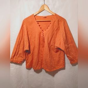 Ana orange blouse almost new